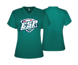 ESP Baseball Women's V Neck Performance Tee