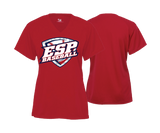 ESP Baseball Women's V Neck Performance Tee