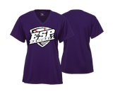 ESP Baseball Women's V Neck Performance Tee