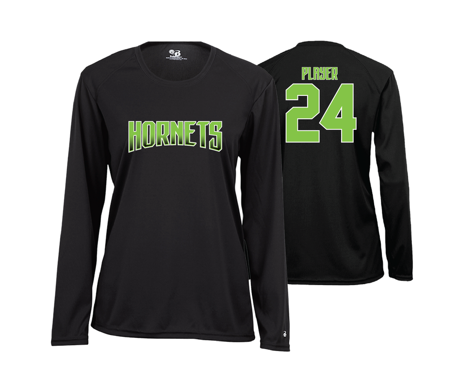 Women's LS V-Neck  Badger Sport - Athletic Apparel