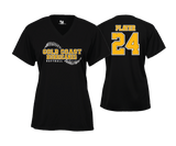 Gold Coast Hurricanes- Women's V Neck Short Sleeve Shirt