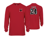 Frederick Bulls Performance Tees- RED