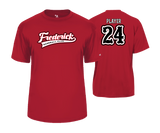 Frederick Bulls Performance Tees- RED