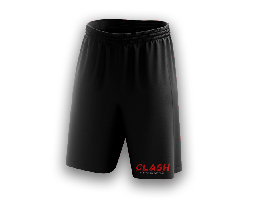 Clash Microfiber Shorts - Black/White