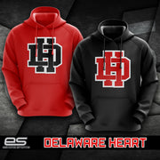 Delaware Heart - Twill Hoodie